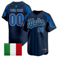 Custom Team Italy Jersey Name, Number 2026 World Baseball Stitched