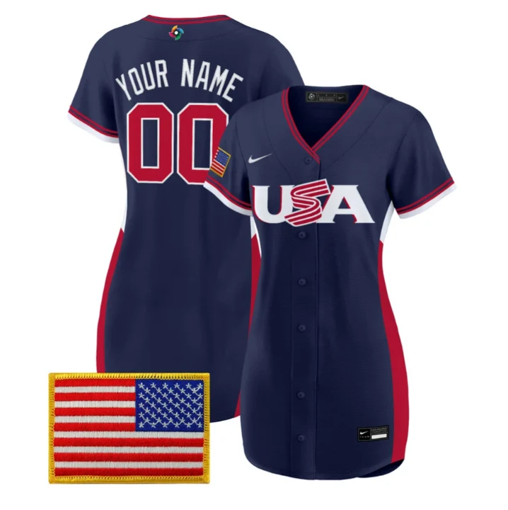 Custom Team USA Jersey Name, Number 2026 World Baseball Dress Stitched