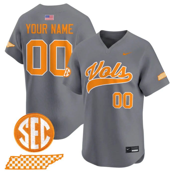 Custom Tennessee Vols Jersey Name, Number 2026 Smokey Series Stitched