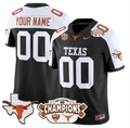 Custom Texas Longhorn Jersey 2025 State Map Citrus Bowl Champions Stitched