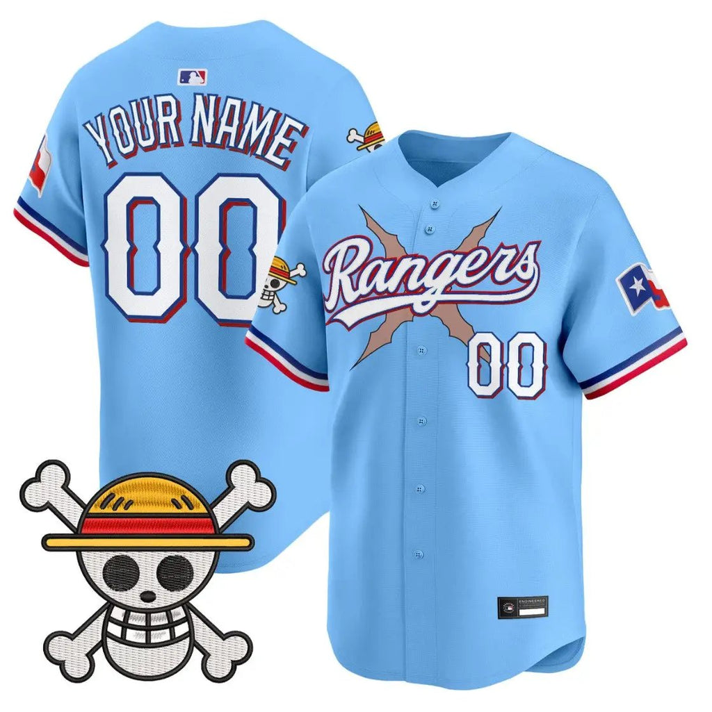 Custom Texas Rangers Jersey Name, Number One Piece Premier Limited Stitched