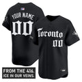 Custom Toronto Blue Jays Jersey Gothic North Edition Stitched