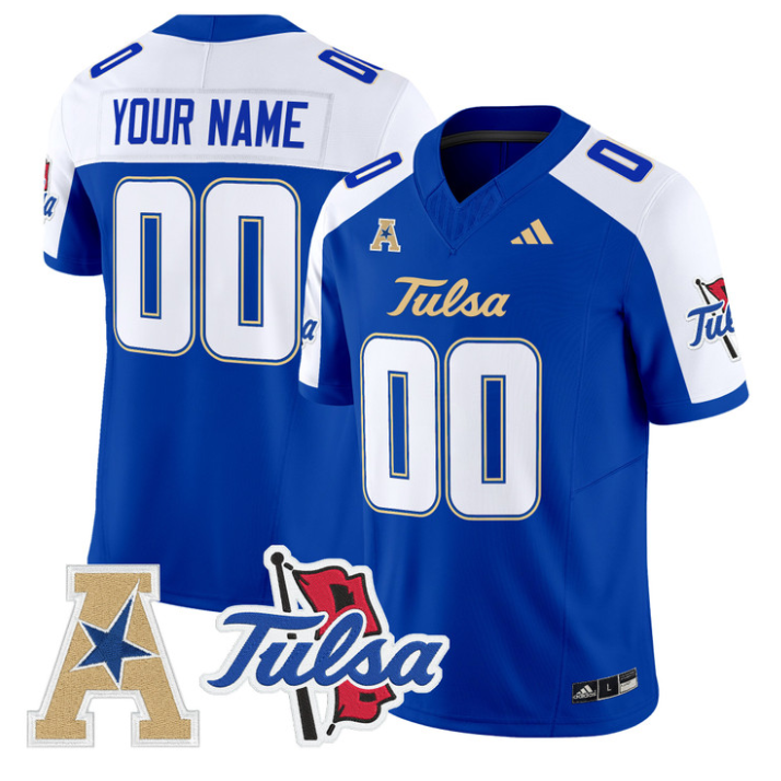 Custom Tulsa Golden Hurricane Jersey 2025 Vapor Limited Stitched
