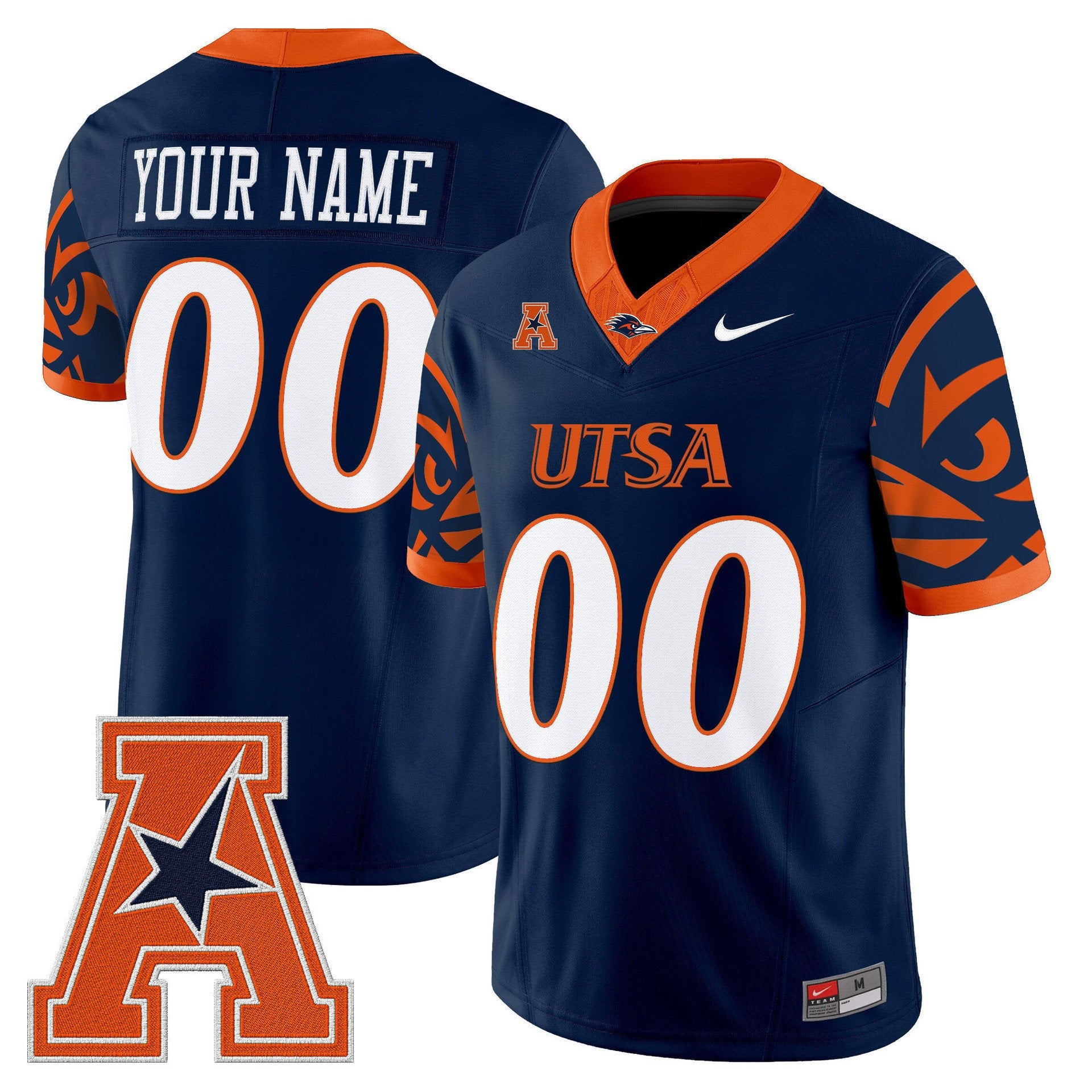 Custom UTSA Roadrunners Jersey 2025 Vapor Limited V2 Stitched