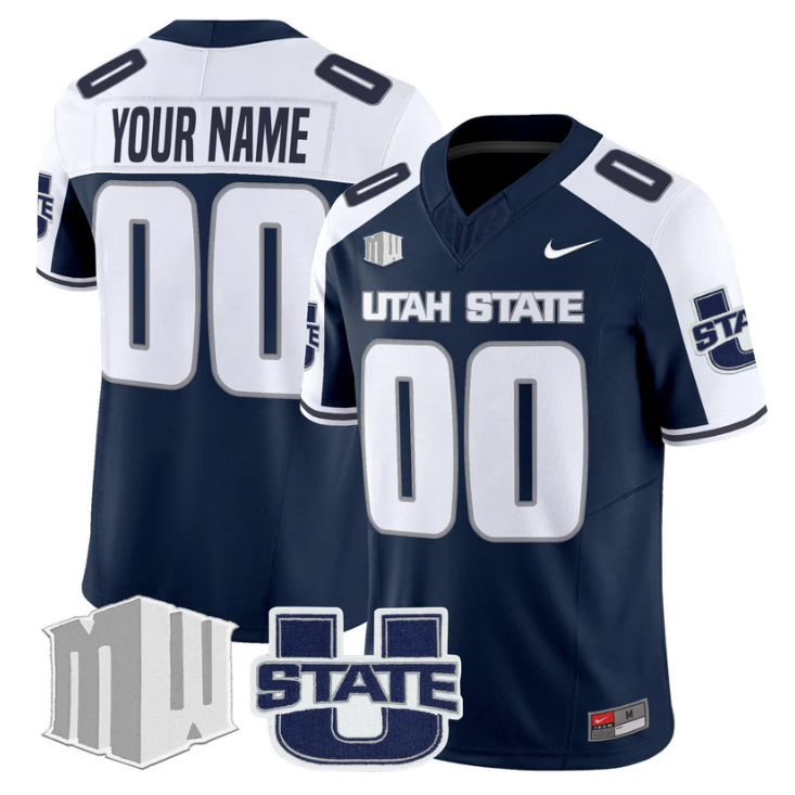 Custom Utah State Aggies Jersey Name, Number 2025 Vapor Limited Stitched