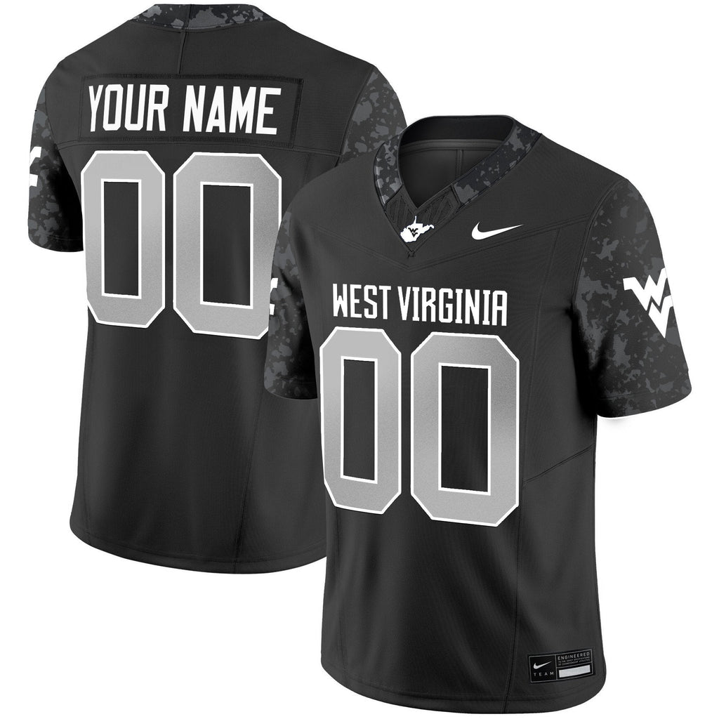 Custom West Virginia Mountaineers Jersey 2025 Vapor Limited Stitched