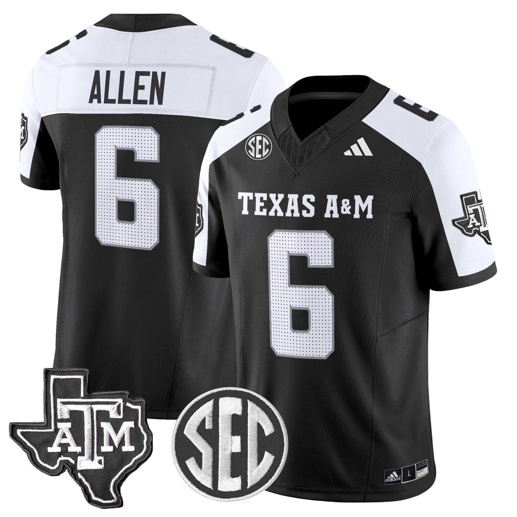 Cyrus Allen Jersey #6 Texas A&M Aggies 2025 Vapor Stitched