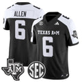 Cyrus Allen Jersey #6 Texas A&M Aggies 2025 Vapor Stitched