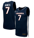 Dai Dai Ames Jersey #7 Virginia Cavaliers NIL Basketball Navy