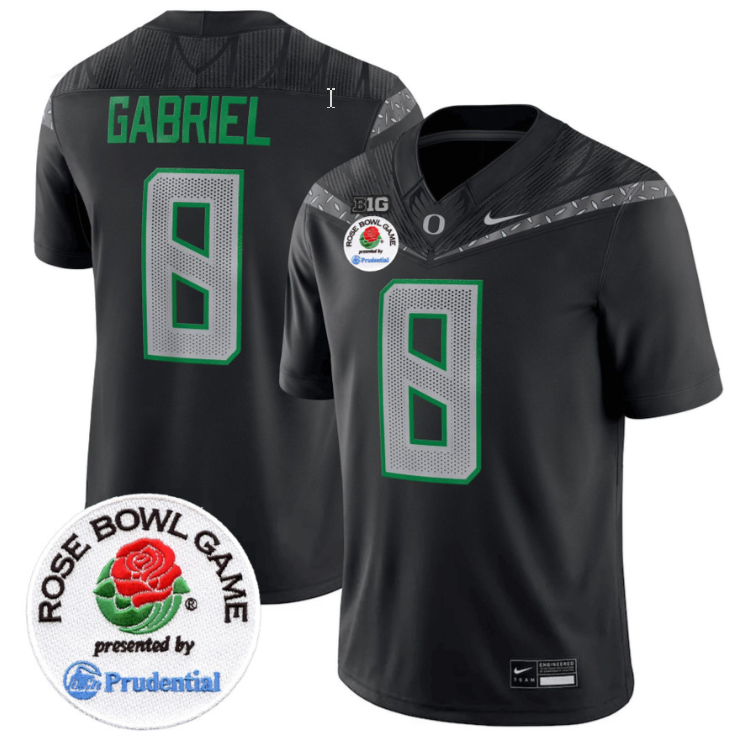 Dillon Gabriel Jersey #8 Oregon Ducks Rose Bowl Patch Vapor Limited