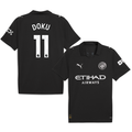 DOKU #11 Manchester City 2025-26 Away Jersey – Black