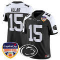 Drew Allar Jersey #15 Penn State Orange Bowl Patch Stitched