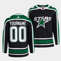 Dallas Stars Active Player Custom 2022 Black Reverse Retro 2.0 Stitched Jersey