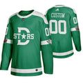 Dallas Stars Custom Green 2020 Winter Classic Retro NHL Jersey Stitched
