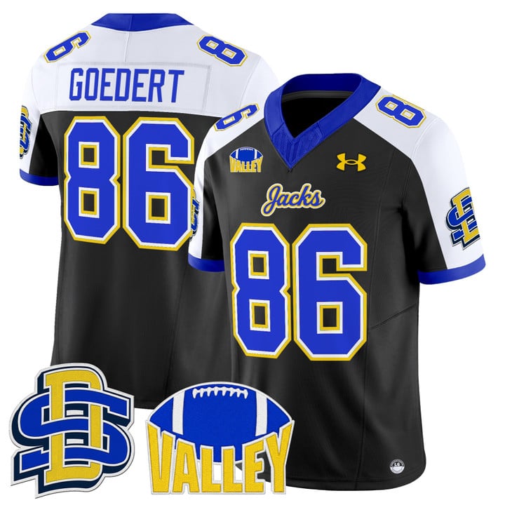 Dallas Goedert Jersey #86 South Dakota State Jackrabbits 2025 Stitched