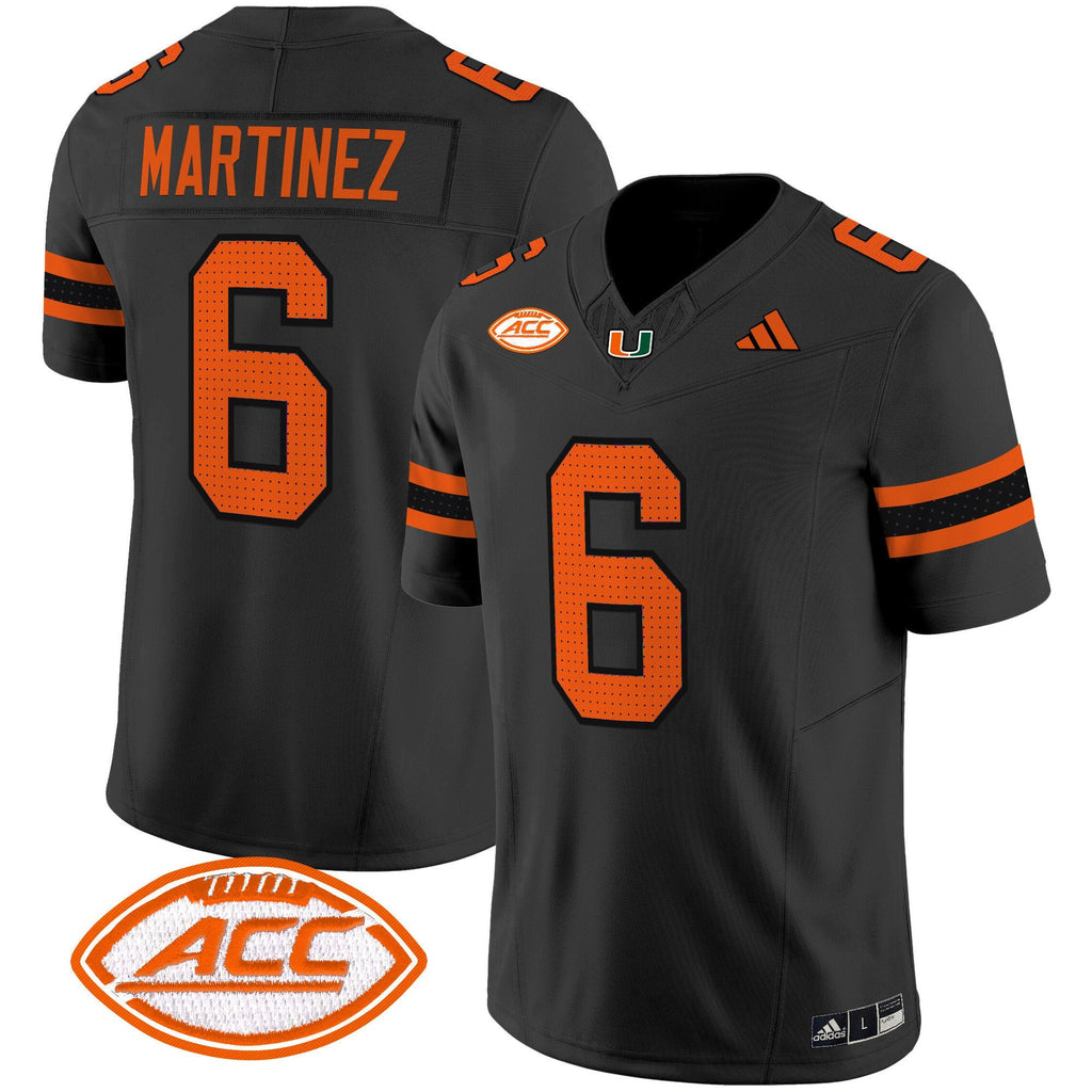 Damien Martinez Jersey #6 Miami Hurricanes 2025 Limited Stitched