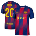 Dani Olmo #20 FC Barcelona x Ed Sheeran 2025-26 Home Match Jersey – Red blue