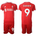 Darwin Jersey #9 Liverpool Red Home 2025 Soccer Suit