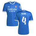 David Alaba #4 Real Madrid 2025-26 Third Match Jersey – Blue