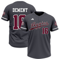 Dement #16 Texas A&M Aggies Baseball Dark Gray Jersey - All Stitched