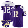 Denzel Boston Jersey #12 Washington Husky Football 2025 Stitched
