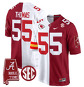 Derrick Thomas Jersey #55 Alabama Crimson Tide Split Football Game Stitched