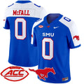 Derrick McFall Jersey #0 SMU Mustangs 2025 Vapor Limited Stitched