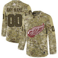 Detroit Red Wings Camo  Customized Jersey Stitched