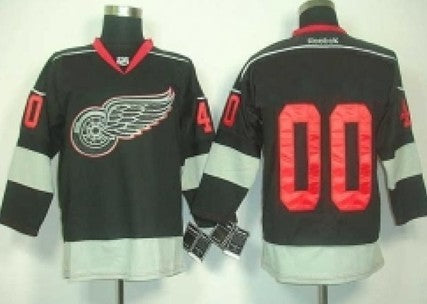 Detroit Red Wings Customized 2012 Black Ice Jersey Stitched