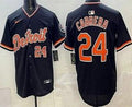 Detroit Tigers #24 Miguel Cabrera Navy Limited Jersey Stitched