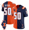 Dick Butkus Jersey #50 Illinois Fighting Illini Split Vapor Limited Football