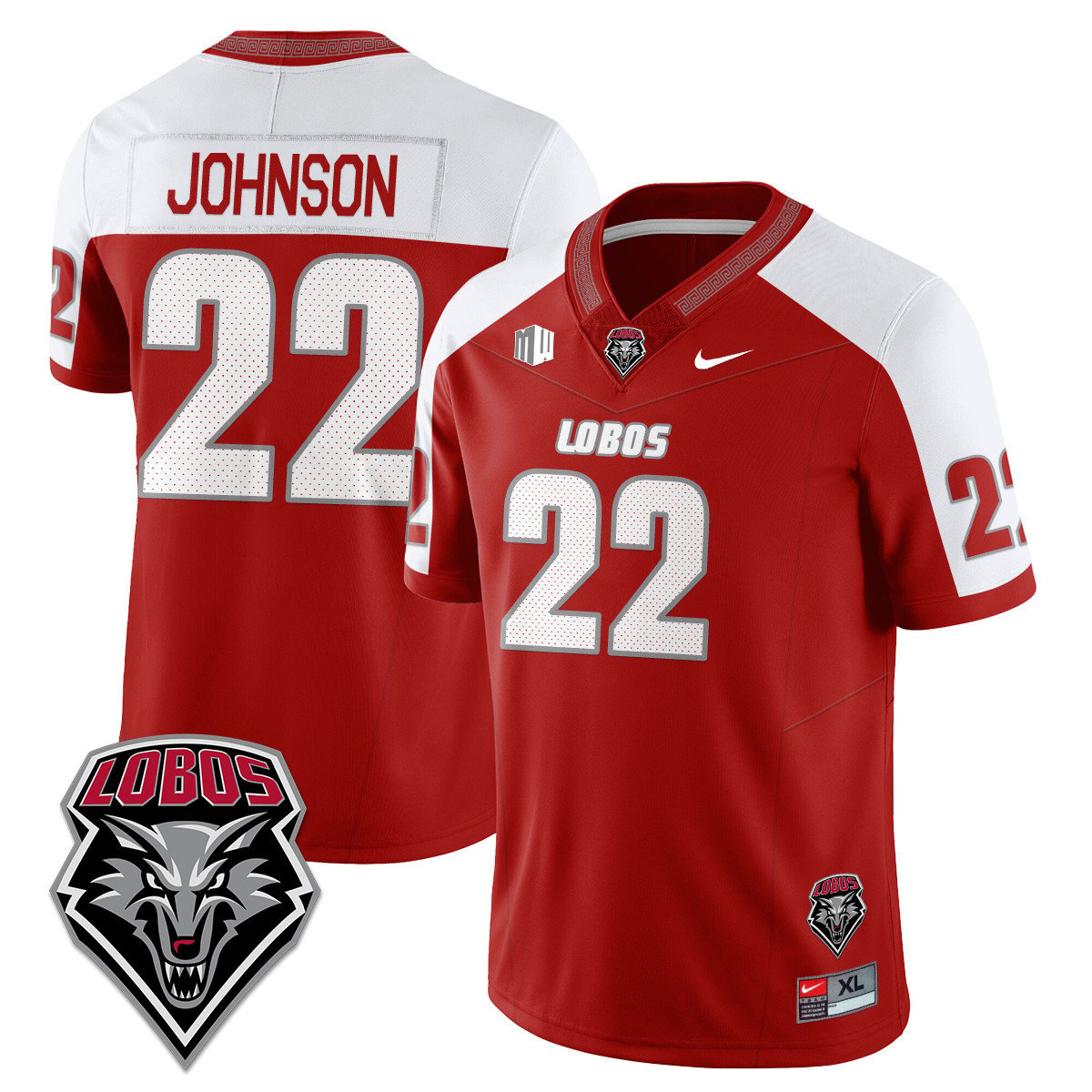 Dimitri Johnson Jersey #22 UNM Lobo Football 2025 Stitched