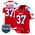 Doak Walker Jersey #37 SMU Mustangs 2026 Holiday Bowl Patch Stitched Red Alternate