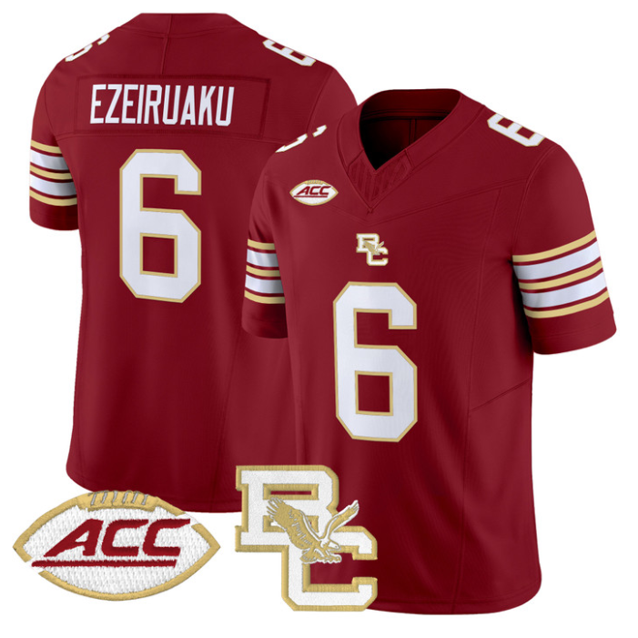 Donovan Ezeiruaku Jersey #6 Boston College Eagles 2025 Vapor Stitched