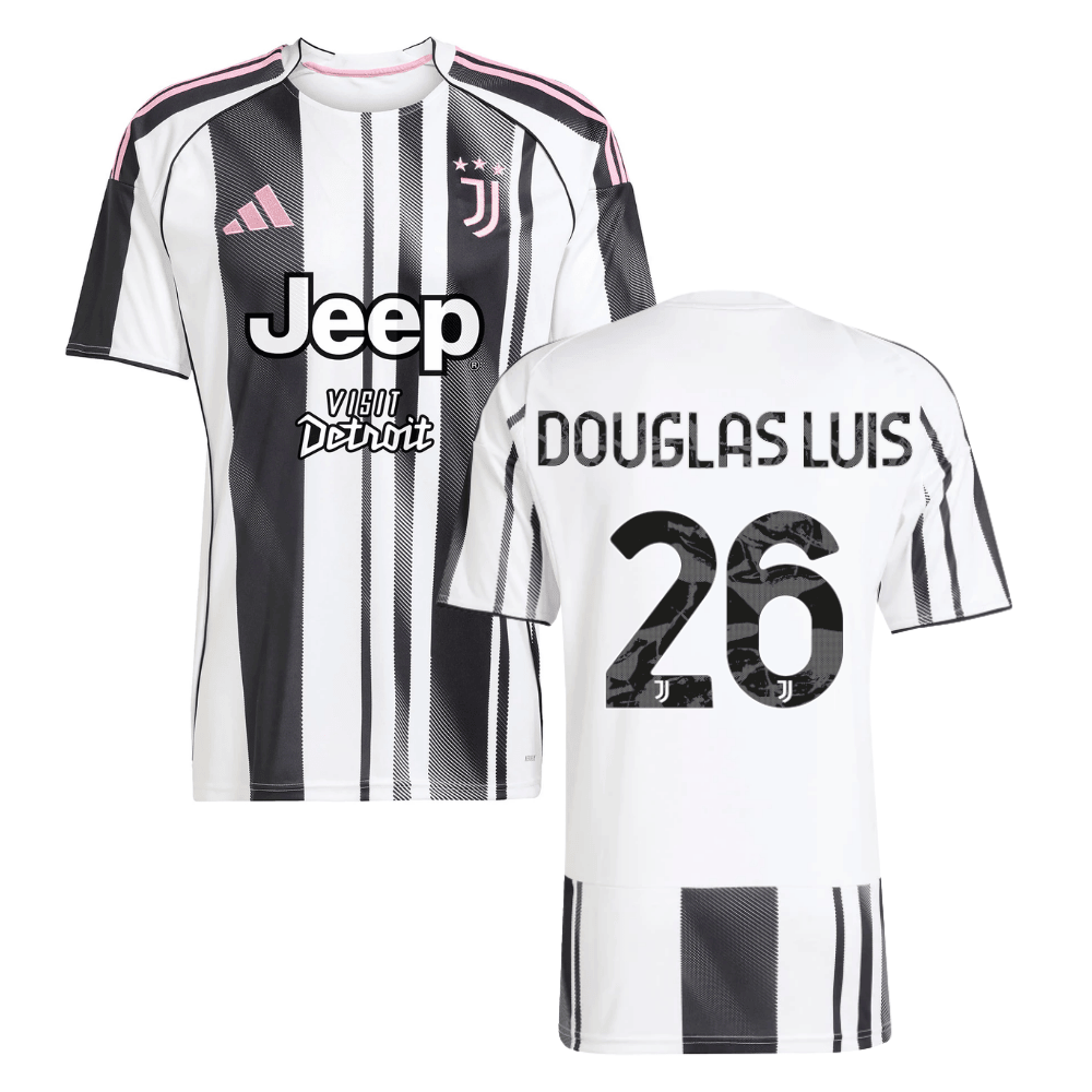 Douglas Luiz 26 Juventus 2025-26 Home Men Jersey – White