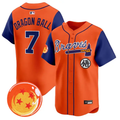 Dragon Ball Jersey #7 Atlanta Braves Dragon Ball Premier Stitched