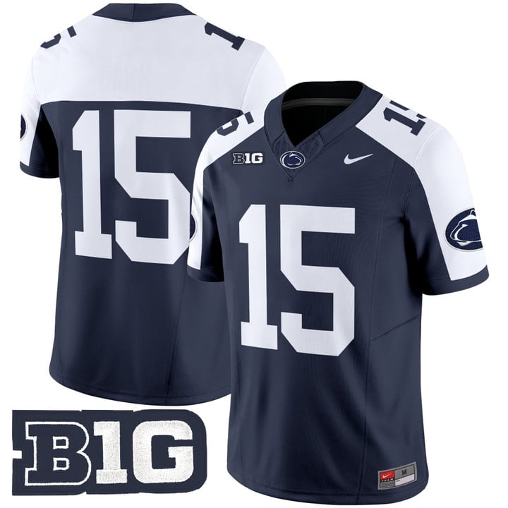 Drew Allar Jersey #15 No Name Penn State Nittany Lions 2025 Stitched