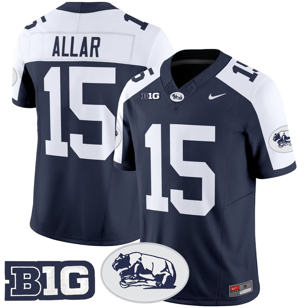 Drew Allar Jersey #15 Penn State Nittany Lions 2025 Throwback Stitched