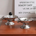 Dual-Ear Ceramic Oval Organizer