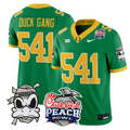 Duck Gang Jersey #541 Oregon Ducks Mummy Duck 2026 Peach Bowl Stitched Green