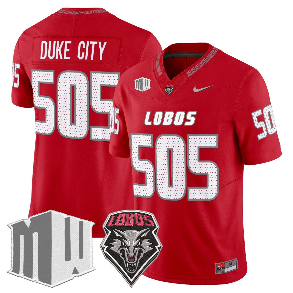 Duke City Jersey #505 New Mexico Lobos 2025 Vapor Limited Stitched