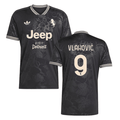 Dušan Vlahović 9 Juventus 2025-26 Third Match Jersey – Black