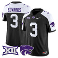 Dylan Edwards Jersey #3 Kansas State Wildcats 2025 Limited Stitched