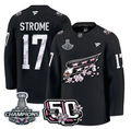 Dylan Strome Jersey #17 Washington Capitals 50th 2018 Stanley Cup Champions Patch