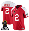 Emeka Egbuka Jersey #2 Ohio State Buckeyes Playoff First Round Patch