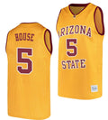 Eddie House Jersey Arizona State Sun Devils College Basketball Gold #5