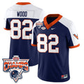 Eli Wood Jersey #82 Virginia Cavaliers 2025 Gator Bowl Champions Stitched