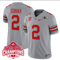 Emeka Egbuka Jersey #2 Ohio State 2025 CFP Patch National Champions