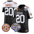 Earl Campbell Jersey #20 Texas Longhorns Cotton Bowl Patch Stitched