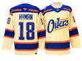 Edmonton Oilers #18 Zach Hyman Light Beige Alternate Jersey